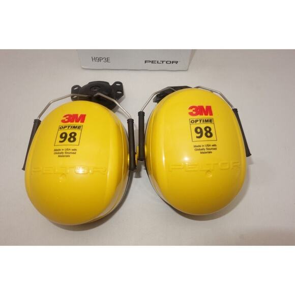 NEW 3M Peltor Optime H9P3E 98 Over-The-Head Earmuffs 23-Decibel Noise Reduction - Picture 2 of 5